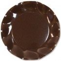 Paquet de 10 assiettes 27 CM Chocolat, 27 CM