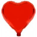 Ballon mylar métallisé Coeur Rouge 49cm