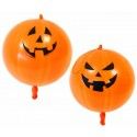 Sachet de 2 GRANDS ballons Citrouille Halloween 44cm, Orange