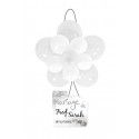 Kit décor ROSACE ballons mariage 64cm, Blanc