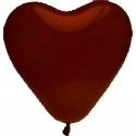 Lot de 8 ballons COEUR 35cm, Chocolat