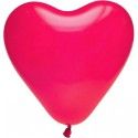 Lot de 8 ballons COEUR 35cm, Fuchsia