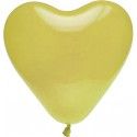 Lot de 8 ballons COEUR 35cm, ivoire