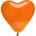 Lot de 8 ballons COEUR 35cm, Orange
