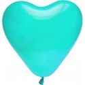 Lot de 8 ballons COEUR 35cm, turquoise