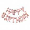 Party Pro 333672, Ballon mylar Happy birthday Rose Gold