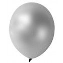 Grand sachet 100 ballons nacrés, 30 cm, argent