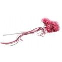 Chaks 12611-05, Bouquet de 3 Scabieuses avec rubans, Fuchsia