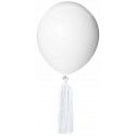 Kit de 6 Ballons Pompons ® blanc/BLANC