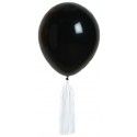Kit de 6 Ballons Pompons ® blanc/NOIR