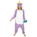 Chaks C1111M, Combinaison kigurumi Licorne VIOLETTE 164cm, taille M adulte