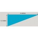 Chaks C340028 - Tenture de plafond Triangle, Turquoise 