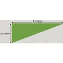 Chaks C340039 - Tenture de plafond Triangle, Vert 