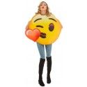 Chaks C4461, Déguisement Emoji® BISOU coeur, adulte