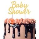 Cake Topper Gateau Baby Shower doré