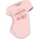 T-Shirt Les Copines c'est la vie ! rose taille S