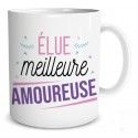 Mug Elue meilleure Amoureuse (rose/parme)