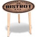 TABLE d'appoint ronde en bois 40cm BISTROT