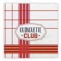 Sachet de 12 Serviettes Guinguette Club 33x33cm