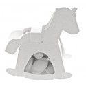 Ballotin CHEVAL A BASCULE avec plexi, Blanc