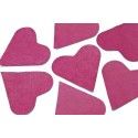 Sachet 75g de CONFETTIS coeur 5cm - en papier Bordeaux