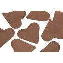 Sachet 75g de CONFETTIS coeur 5cm - en papier Chocolat