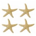LOT de 4 étoiles de mer en résine 4,5cm