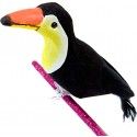 Déco TOUCAN sur pince 15cm