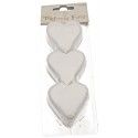 Sachet 75g de CONFETTIS coeur 5cm - en papier BLANC