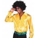 Chemise adulte disco Jaune - taille XL