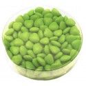 Boite ronde 150g Mini-coeur au choco - VERT Tilleul brillant