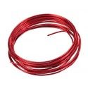 Fil aluminium souple 5m, Rouge