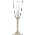 20 flutes champagne, pied Naturel