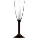 20 flutes champagne, pied chocolat