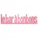 Grandes Lettres LE BAR A BONBONS 44,5cm Rose