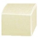Ballotin Cube carton ivoire nacré 4cm