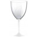 20 Grands verres à Eau, pied Blanc