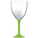 20 Grands verres à Eau, pied Vert