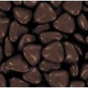 POCHON 500g MINI-COEUR, Marron/Chocolat brillant (mini-coeurs)