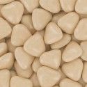 POCHON 500g MINI-COEUR, Ecru brillant (mini-coeurs)