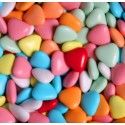 POCHON 500g MINI-COEUR, Multicolore brillant (mini-coeurs)