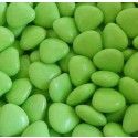 POCHON 500g MINI-COEUR, Vert Tilleul brillant (mini-coeurs)