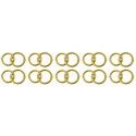 Sachet de 10 motifs Alliances plastique, Or