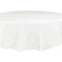 Nappe plastique RONDE Ø blanche RONDE