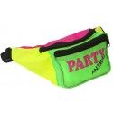 P'TIT Clown re22674 - Sac banane rétro fluo 80's