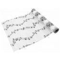 CHEMIN de Table NOTES de MUSIQUE, Blanc Musique