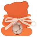 Ballotin OURSON avec plexi, Orange