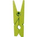 Lot de 12 PINCES à linge 3,5 CM Vertes