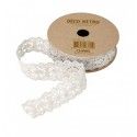 Chaks 0891-00, Ruban dentelle coton 2 cm, Blanc