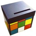 Urne carton Rubixcube 80's